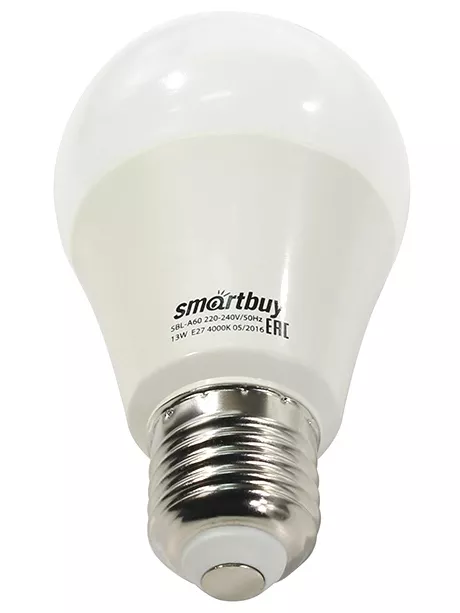 светодиодная лампа SmartBuy SBL-A60-13-40K-E27-A 