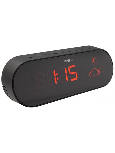 электронные часы настольные BVItech BV-42 black/red