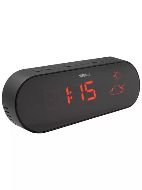 электронные часы настольные BVItech BV-42 black/red