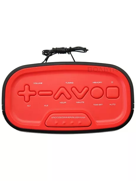 электронные часы настольные Uniel UTR-33 black/red