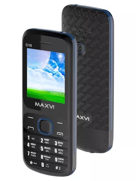 мобильный телефон Maxvi C15 black-blue