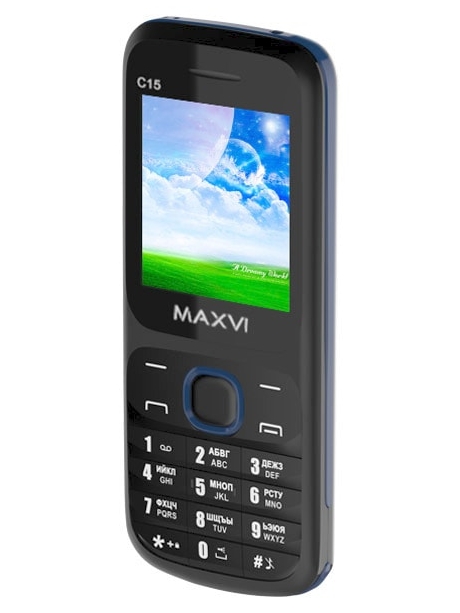 мобильный телефон Maxvi C15 black-blue