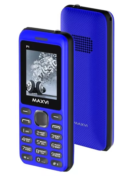 мобильный телефон Maxvi P1 blue-black