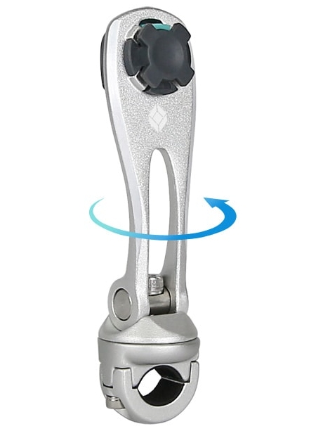 держатель для телефона на мотоцикл X-Guard Small tube Mount A+ matt silver