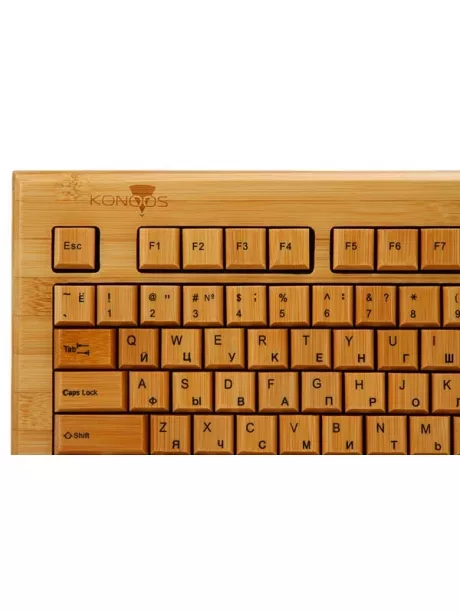 клавиатура+мышь Konoos KBKM-01 бамбук