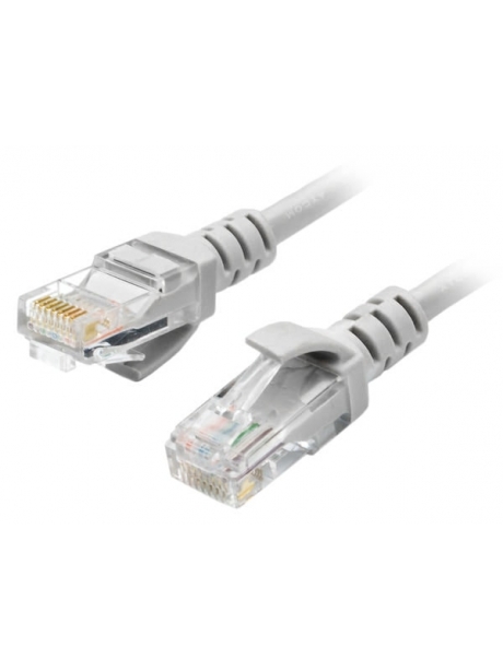 патч-корд ATcom UTP, 15 m, литой, RJ45, Cat.5e серый