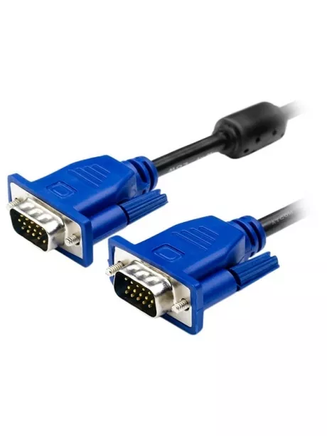 кабель для проектора ATcom VGA>VGA (15M/15M) 3м синий