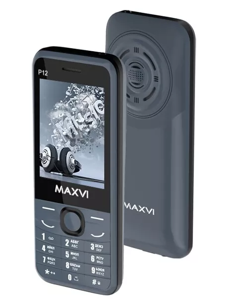 кнопочный телефон с мощным аккумулятором Maxvi P12 marengo
