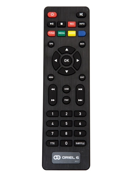 пульт ДУ для ТВ приставки DVB-T2 Oriel 6 