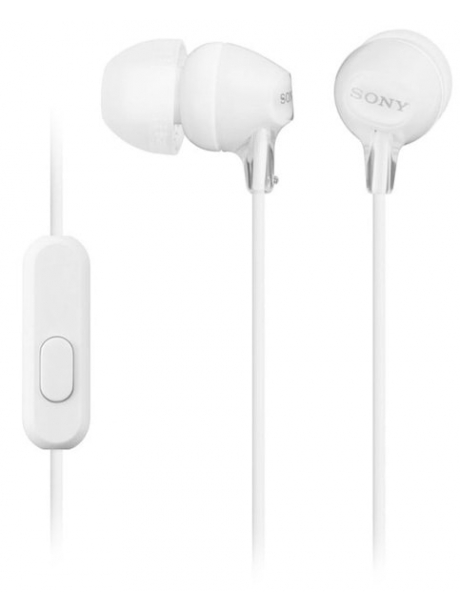 наушники с микрофоном Sony MDR-EX15AP white