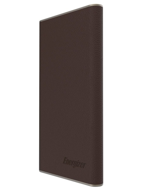 внешний аккумулятор Energizer Power Bank UE10009 10000 mAh Leather dark brown