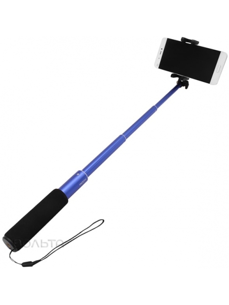 монопод для селфи Rock Selfie Shutter &amp; Stick II 15см-60см blue