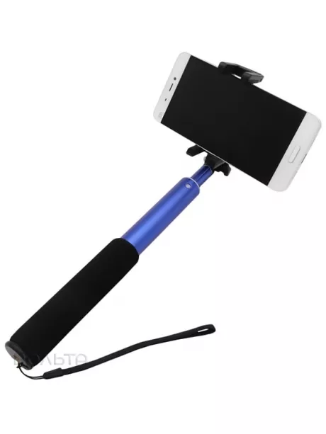 монопод для селфи Rock Selfie Shutter &amp; Stick II 22см-90см blue
