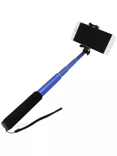 монопод для селфи Rock Selfie Shutter &amp; Stick II 22см-90см blue