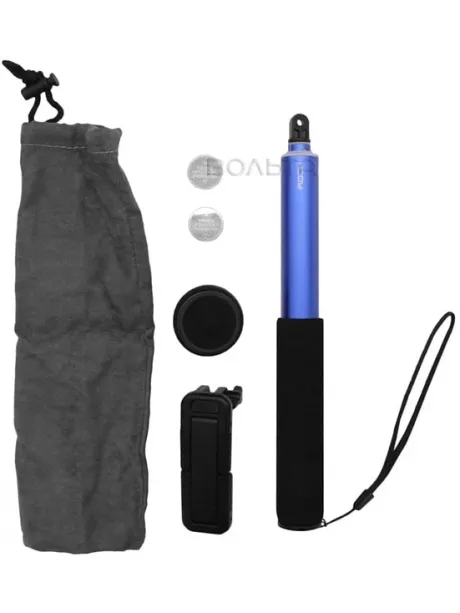 монопод для селфи Rock Selfie Shutter &amp; Stick II 22см-90см blue