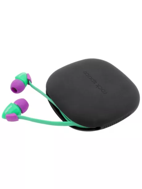 чехол для наушников Rock Space Silicon headphone case black