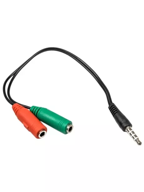 переходник 2 jack 3.5 для микрофона и наушников Dialog CA-0002 