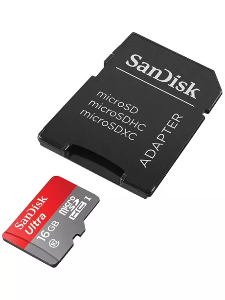 карта памяти SanDisk 16Gb microSDHC Class 10 Ultra 80MB/s 