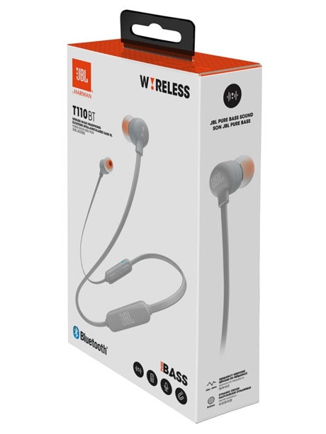 беспроводные наушники для телефона JBL T110 BT gray