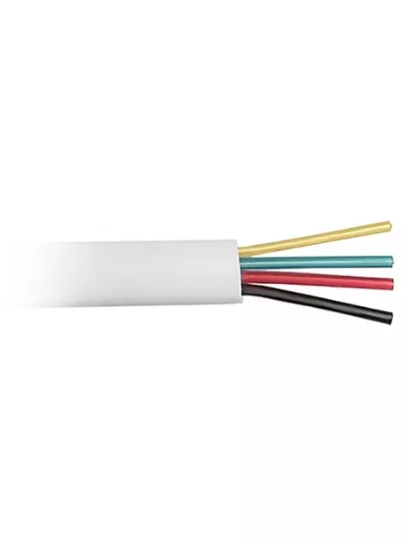 кабель телефонный ATcom 4 жильный (26 awg CCS, 100 m) white