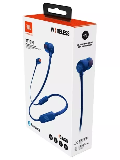 беспроводные наушники для телефона JBL T110 BT blue
