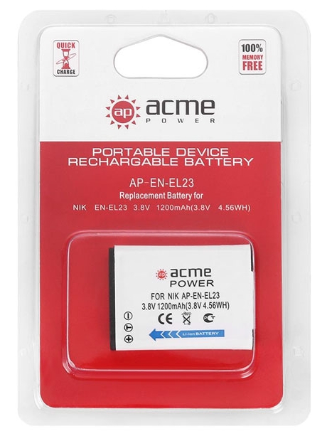аккумулятор для фотоаппарата AcmePower EN-EL23 