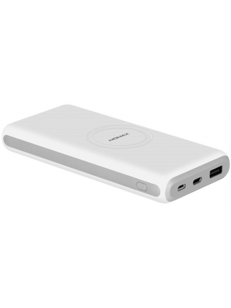 внешний аккумулятор с беспроводной QI зарядкой Momax Q.Power2 Wireless Ext Battery 10000 (IP81) white