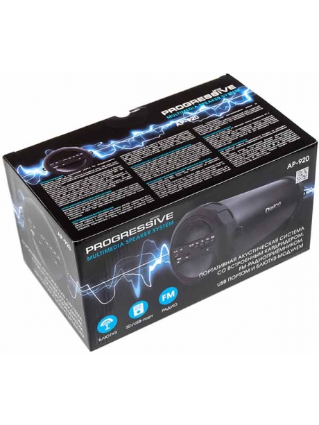 bluetooth колонка Dialog Progressive AP-920 black