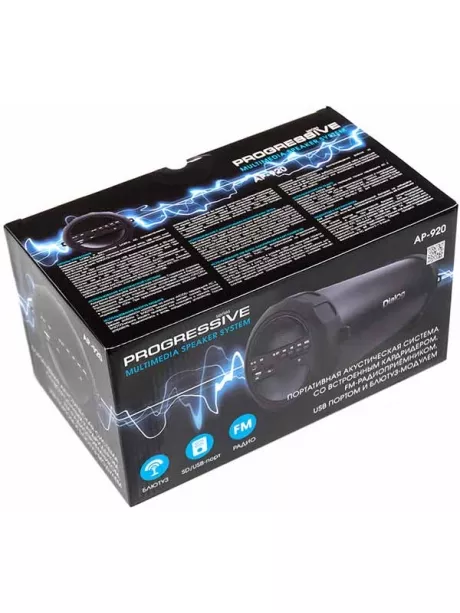 bluetooth колонка Dialog Progressive AP-920 black