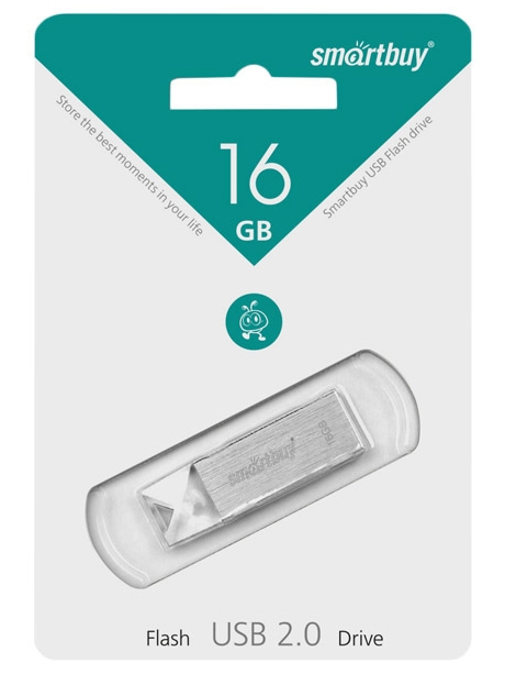 флешка USB SmartBuy U10 16GB silver