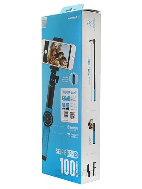 монопод для селфи Momax Selfie Hero Selfie Pod 100 см KMS7 black