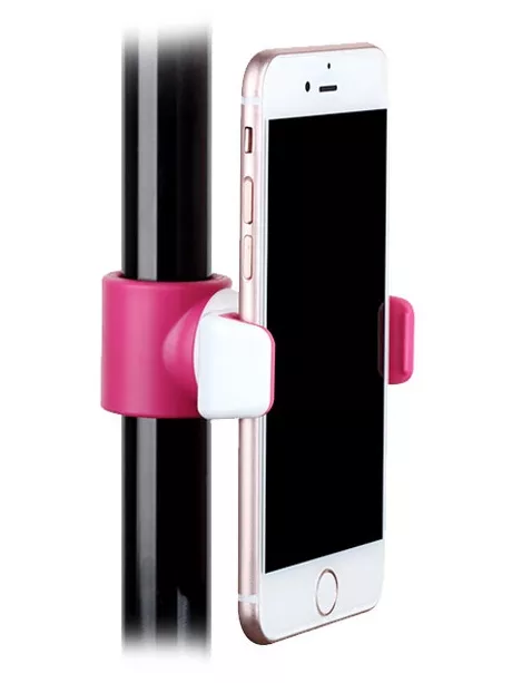монопод для селфи с двумя креплениями Momax Selfie Hero Duo Selfie Pod 100cm KMS10 pink