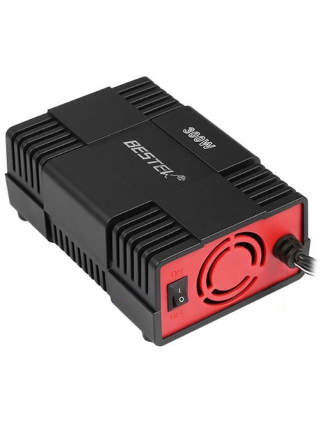автомобильный инвертор напряжения Bestek 300W Car Inverter MRI3013MU black red