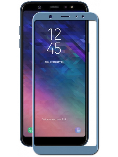 защитное стекло Red Line для Samsung Galaxy A6 (2018) Full screen синий