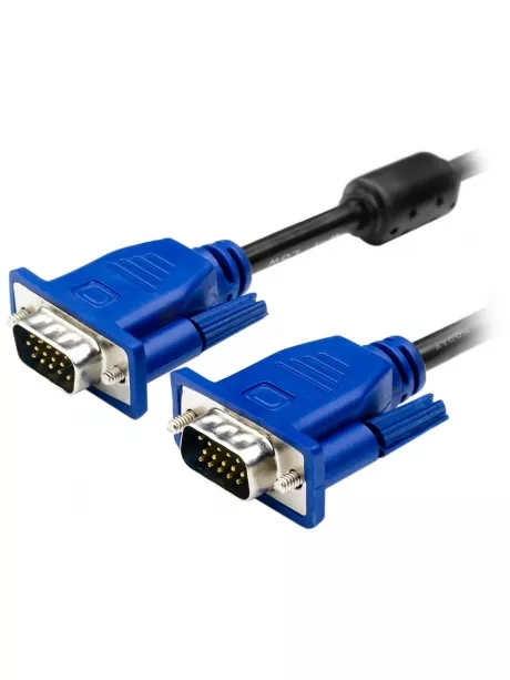 кабель ATcom VGA>VGA (15M/15M) 1.5м синий/черный