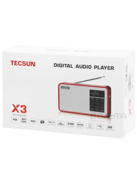 FM радиоприемник c MP3 плеером Tecsun X3 (export version) grey