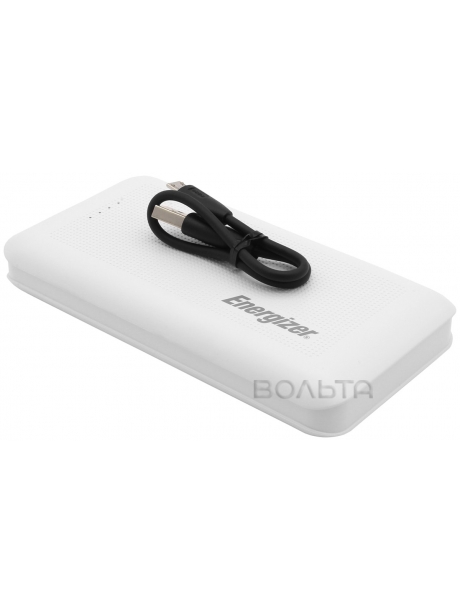 Внешний аккумулятор 2 usb Energizer Power Bank UE15005 15000 mAh white