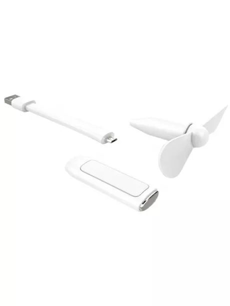 USB подсветка с вентилятором Rock Mini USB Fan&amp;Light white