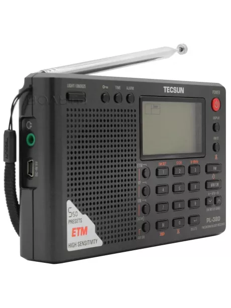 цифровой радиоприемник с хорошим приемом Tecsun PL-380 (export version) black