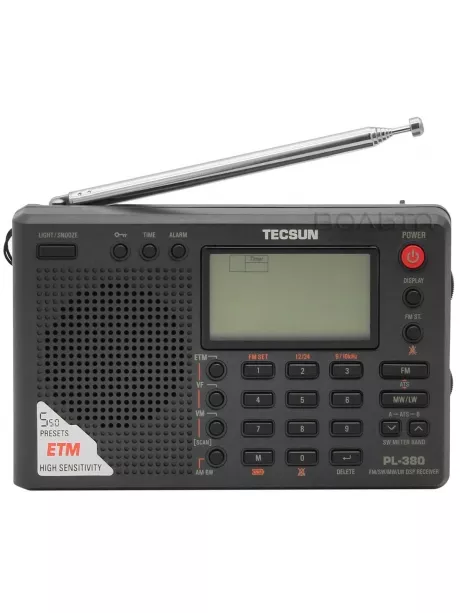цифровой радиоприемник с хорошим приемом Tecsun PL-380 (export version) black