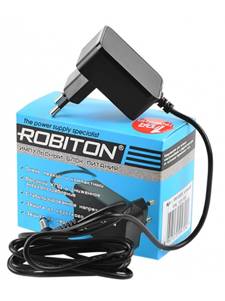блок питания для радиотелефонов Robiton ID6,5-500S угловой 4,8x1,7/15 (+) черный