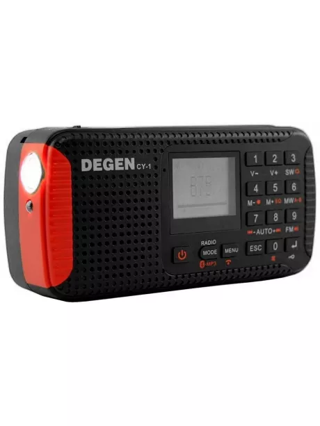 радиоприемник на солнечной батарее Degen CY-1 black