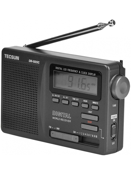карманный радиоприемник с цифровой шкалой​ Tecsun DR-920C (export version) black