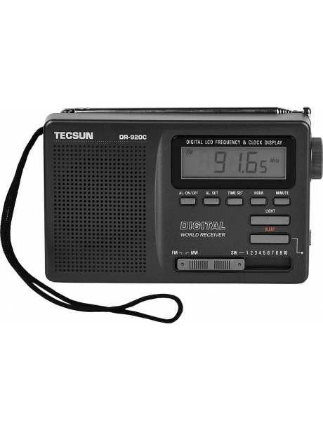 карманный радиоприемник с цифровой шкалой​ Tecsun DR-920C (export version) black