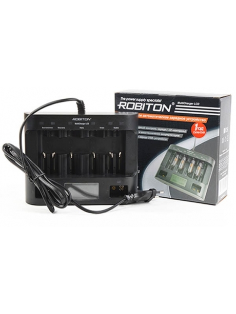 зарядное устройство Robiton MultiCharger LCD black
