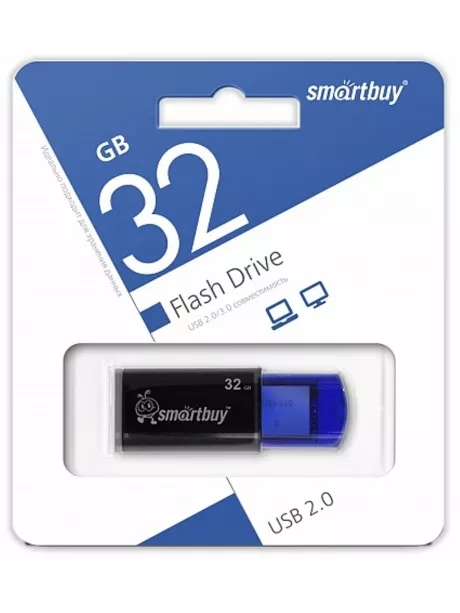 флешка USB SmartBuy Click 32GB blue