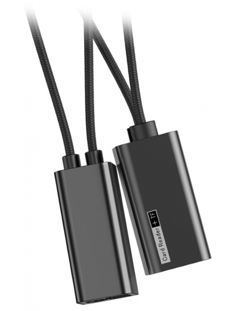 кабель Type-C с microSD картридером Baseus Pendant Card Reader black