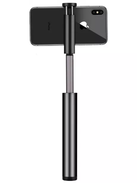 монопод для селфи с дополнительным светом Momax Selfie Light Selfie Stick with Bluetooth and LED Fill KM12 black