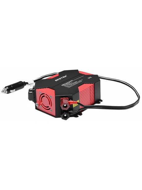 автомобильный инвертор Bestek 400W Car Inverter MRI4013IU black red