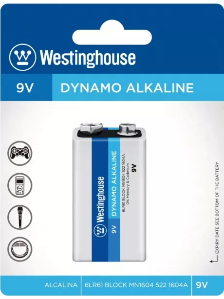 батарейка 9В Westinghouse 6LR61/Крона Dynamo Alkaline-BP1 